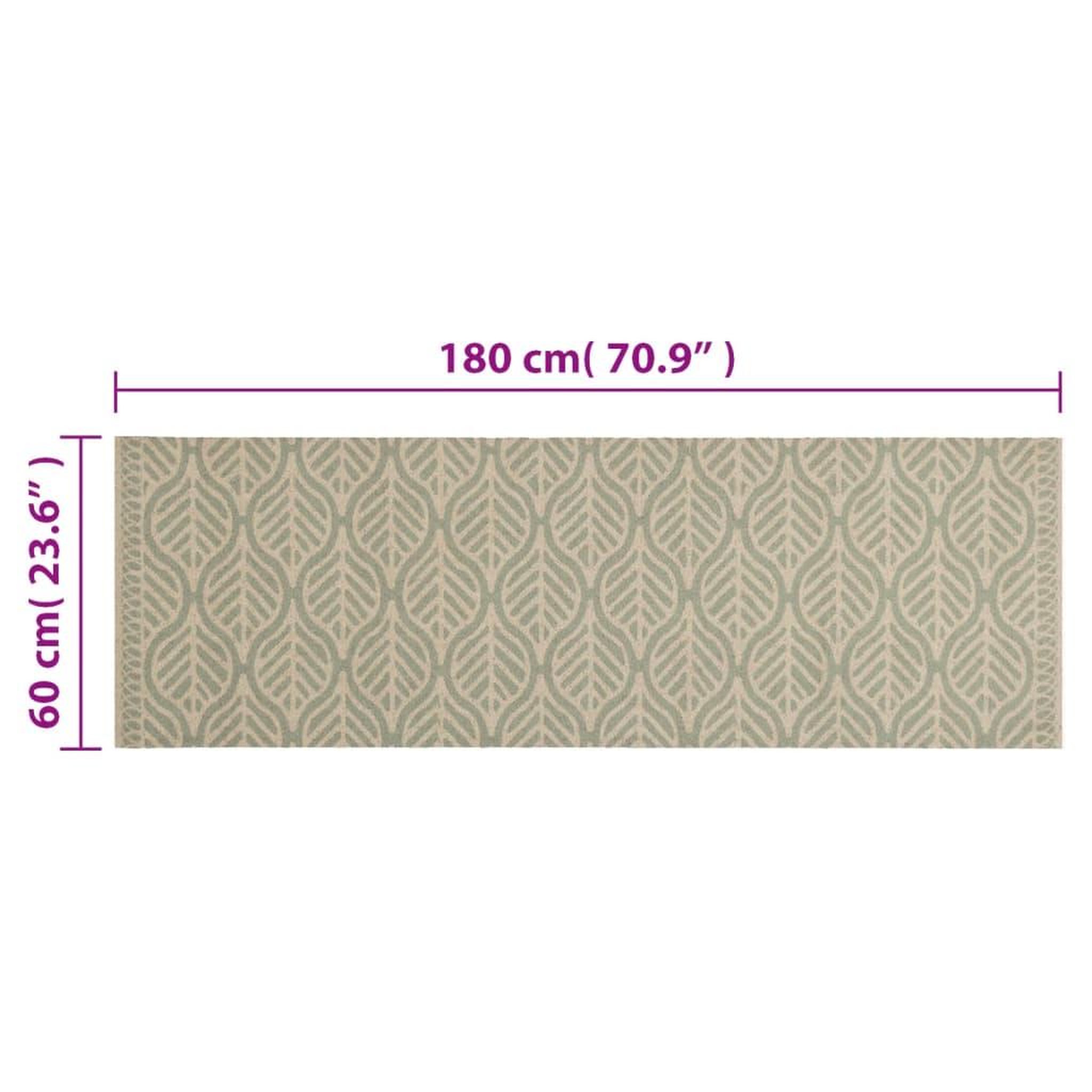 Voir la diapositive 5 : VIDAXL Tapis de cuisine lavable impression feuilles 60x180 cm velours