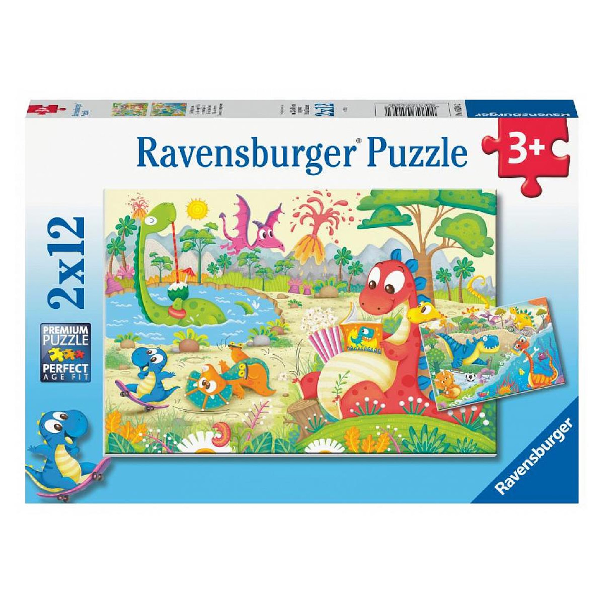 RAVENSBURGER 2 X12p Mes dinos preferes