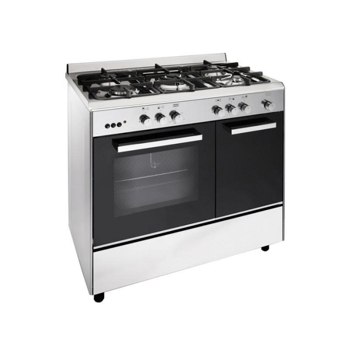 Airlux Piano de cuisson Airlux AA9PCGIX2 Butamax 90cm Gaz noir inox
