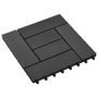Voir la diapositive 3 : VIDAXL Carreau de terrasse 11 pcs WPC 30 x 30 cm 1 m^2 Noir