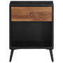 Voir la diapositive 3 : VIDAXL Table de chevet 40x30x50 cm bois massif de teck