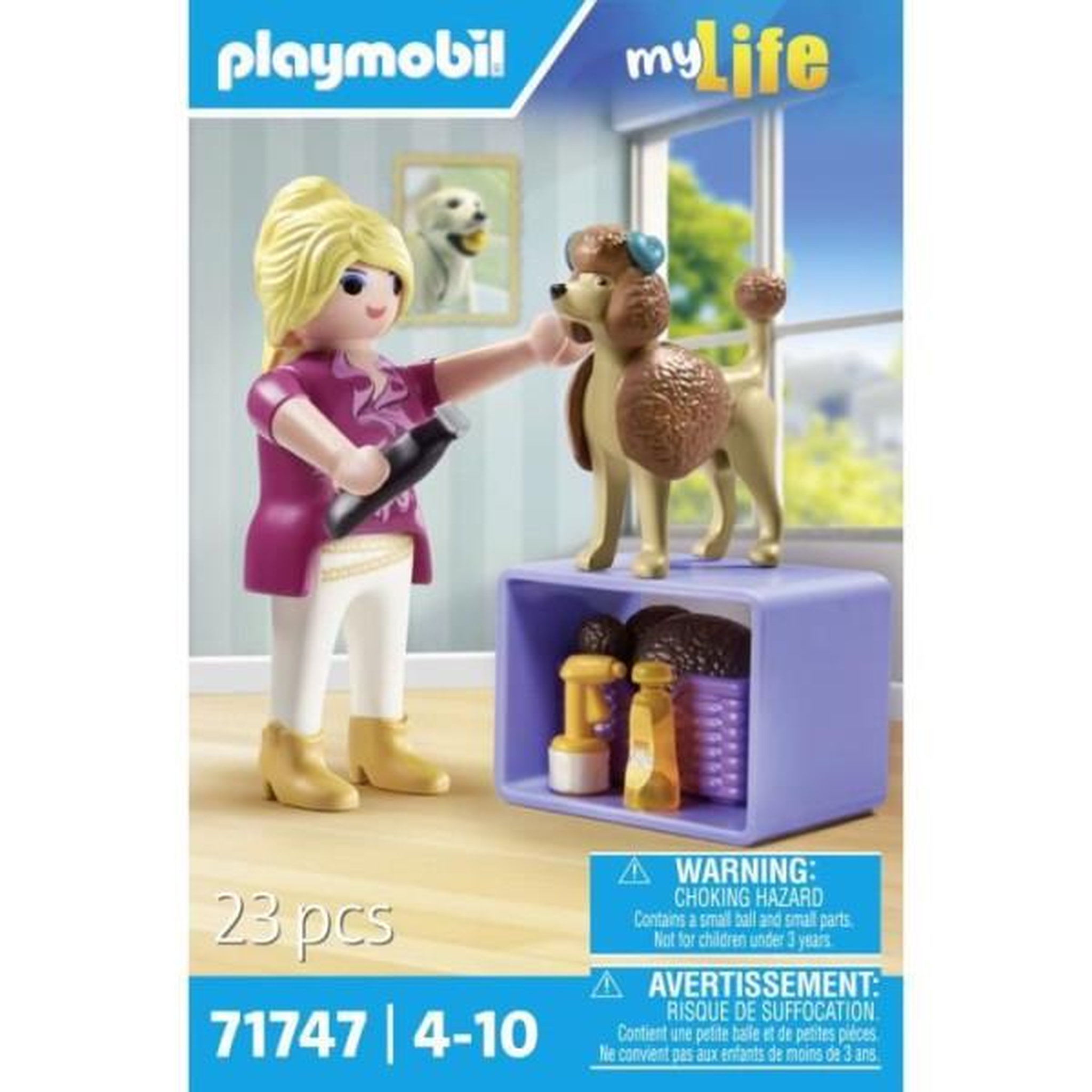 Voir la diapositive 5 : PLAYMOBIL My Life Toiletteuse avec caniche et nombreux accessoires
