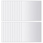 Voir la diapositive 4 : VIDAXL Carreau de miroir 24 pcs Carre Verre