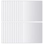 Voir la diapositive 4 : VIDAXL Carreau de miroir 24 pcs Carre Verre