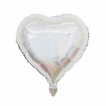 Paris Prix Ballon Gonflable Métallisé  Cœur  38cm Argent