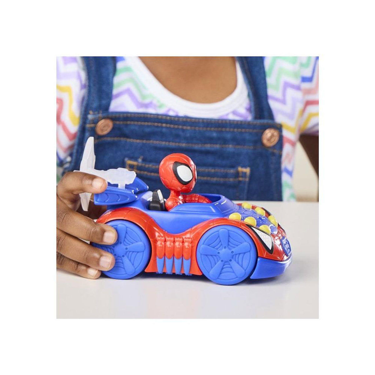 HASBRO Véhicule Arachno-Bolide de Spidey avec Figurine de 7,5 cm et Accessoire, Jouets pour Enfants, des 3 Ans, Spidey et Ses Amis Ext