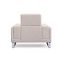 Voir la diapositive 5 : Paris Prix Fauteuil en Tissu  Ezekiel  104cm Beige