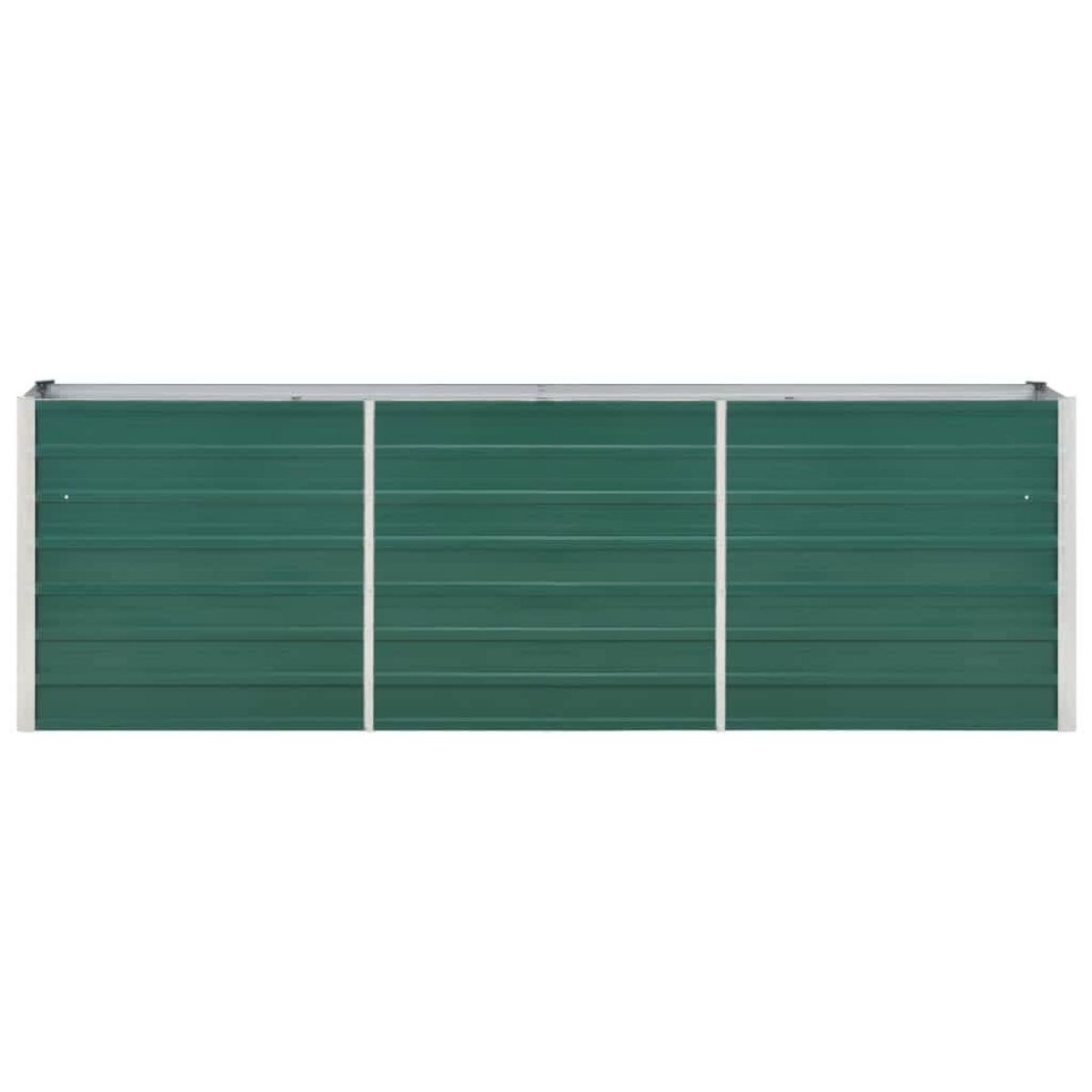 VIDAXL Lit sureleve de jardin Acier galvanise 240x40x77 cm Vert