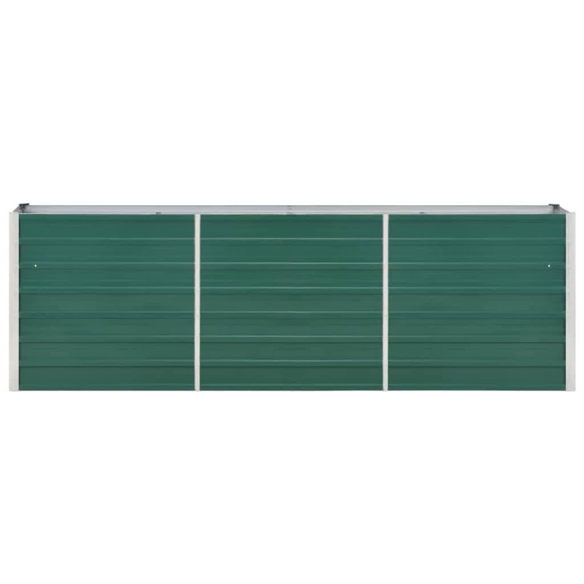 VIDAXL Lit sureleve de jardin Acier galvanise 240x40x77 cm Vert
