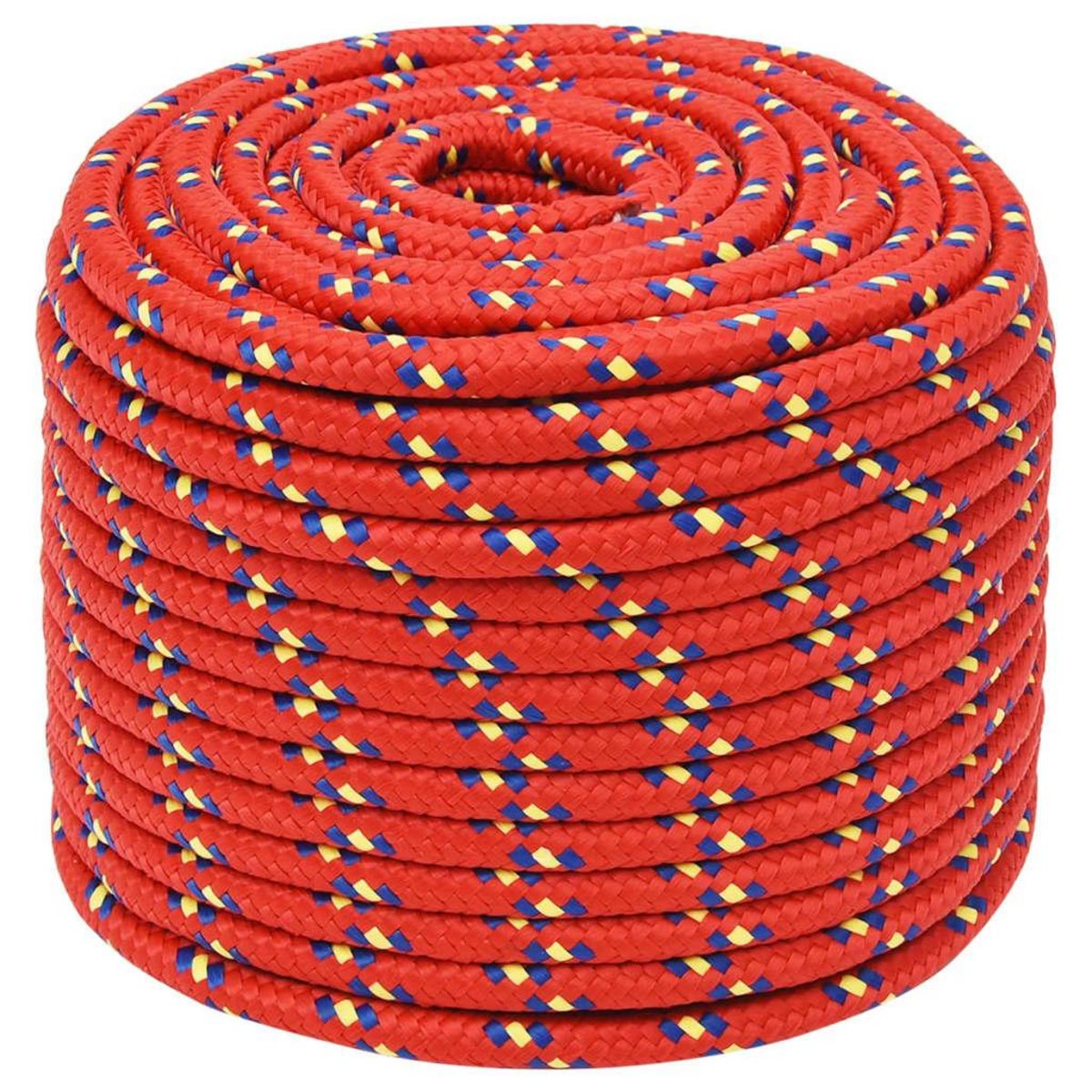 VIDAXL Corde de bateau Rouge 14 mm 100 m Polypropylene