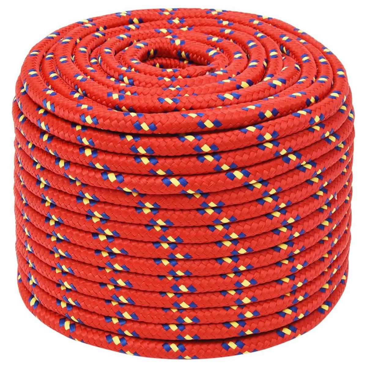 VIDAXL Corde de bateau Rouge 14 mm 100 m Polypropylene