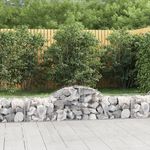 VIDAXL Paniers a gabions arques 5 pcs 200x50x40/60 cm fer galvanise
