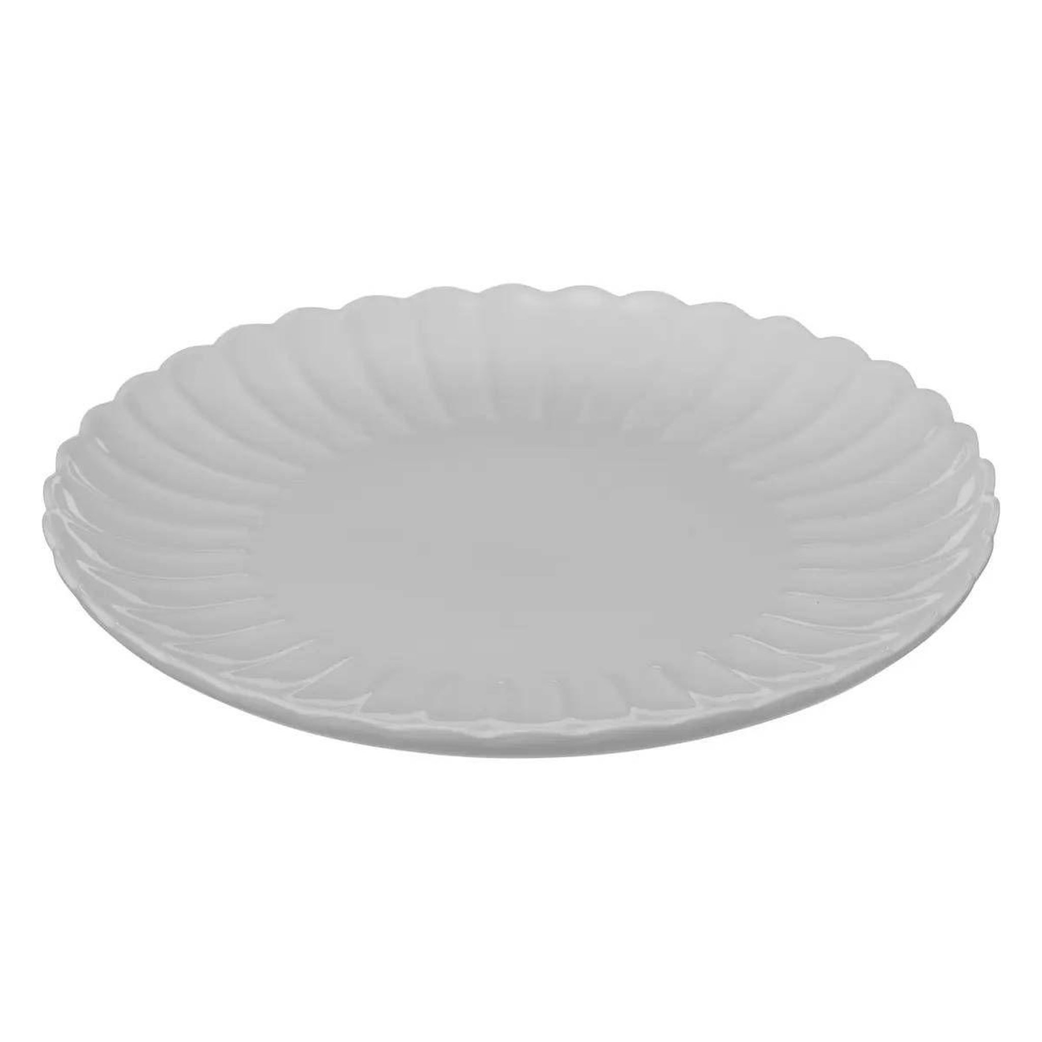 Voir la diapositive 2 : SECRET DE GOURMET Lot de 6 assiettes plates  romy  27cm blanc