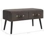 Voir la diapositive 6 : VIDAXL Table basse Gris 80x40x46 cm Velours