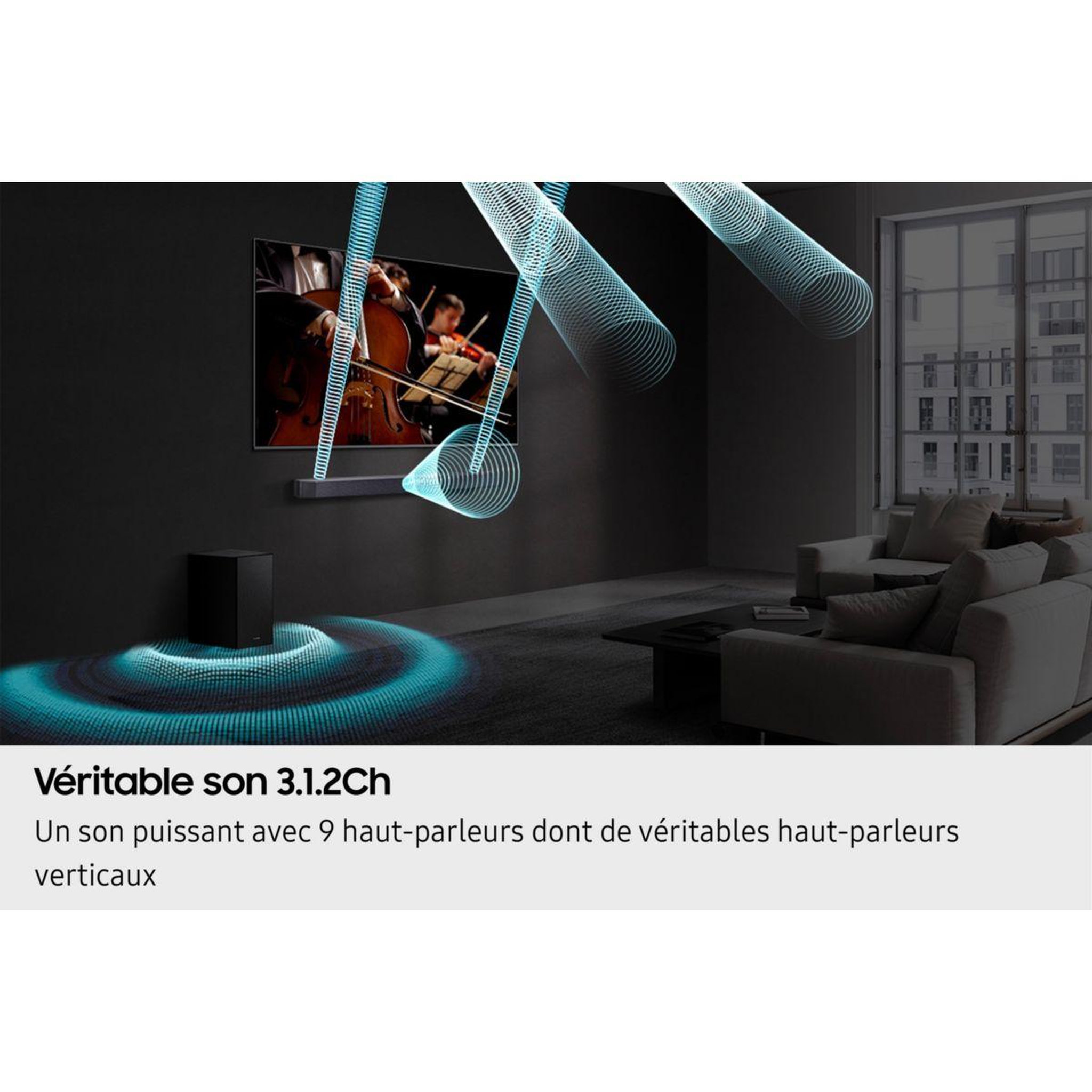 Voir la diapositive 3 : Samsung Barre de son hw-q610f
