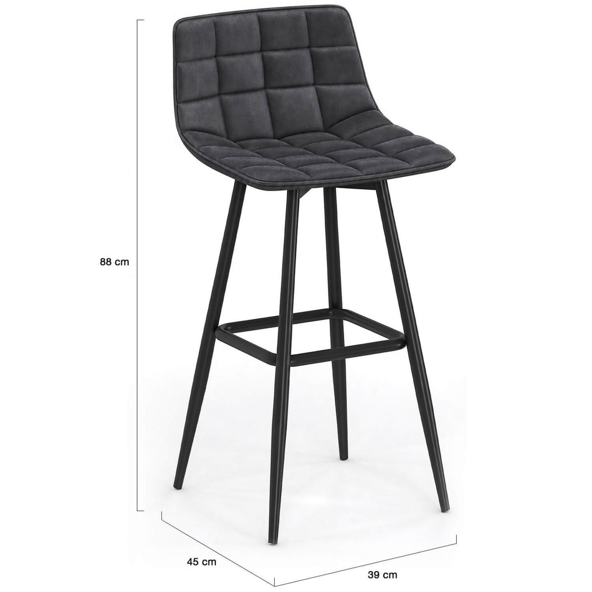 Voir la diapositive 5 : ID MARKET Lot de 4 tabourets de bar mady en velours mix color gris foncé, terracotta x2, beige