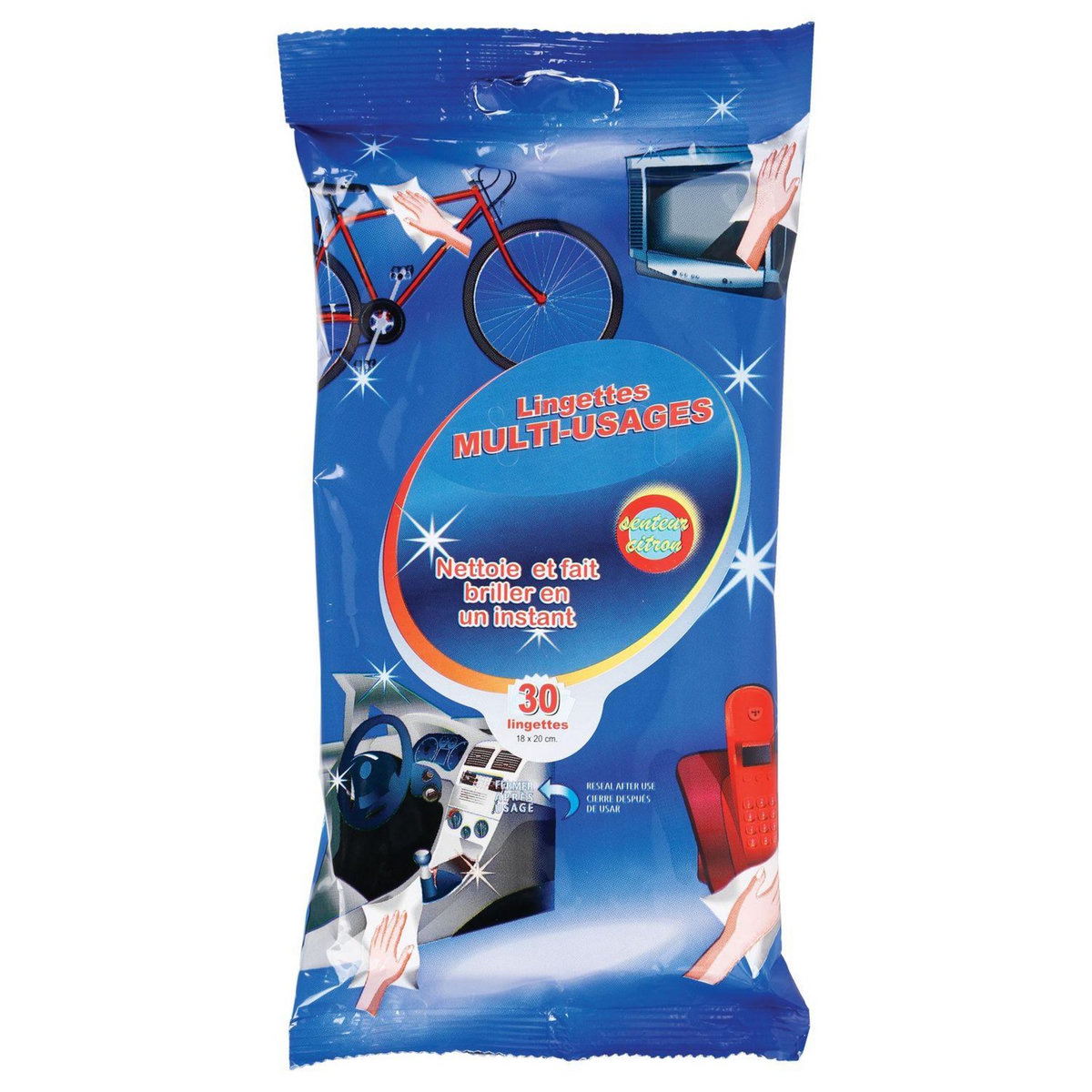 FIVE 30 Lingettes nettoyantes multi-usages