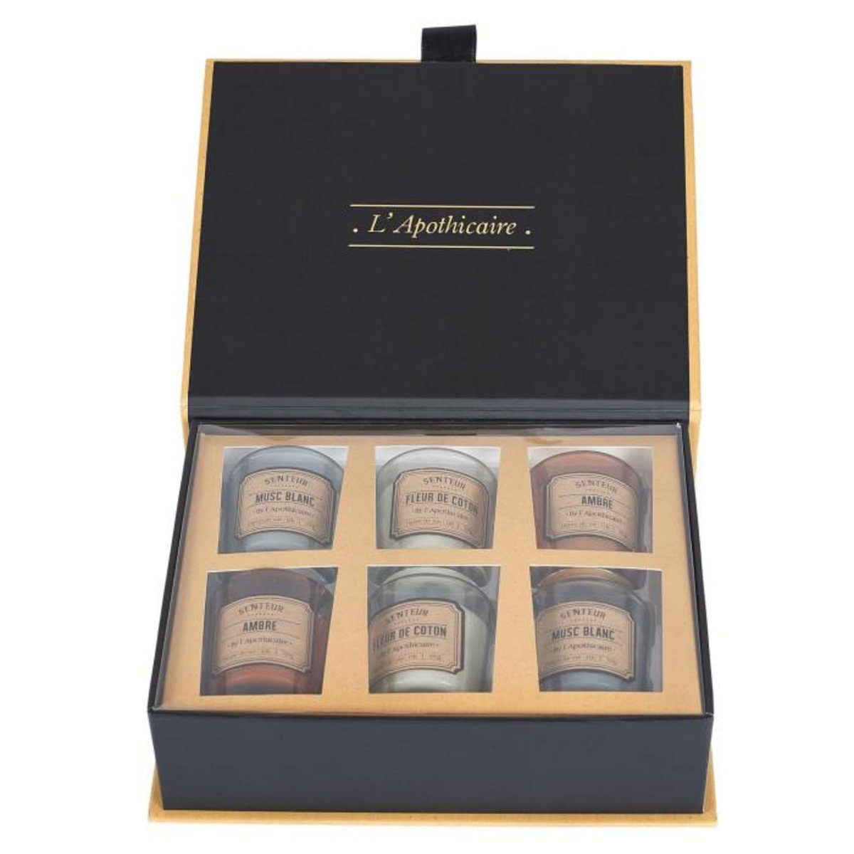 Paris Prix Coffret 6 Bougies Parfumées  L'apothicaire  18cm Multicolore