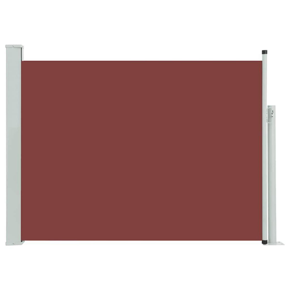 VIDAXL Auvent lateral retractable de patio 120x500 cm Marron