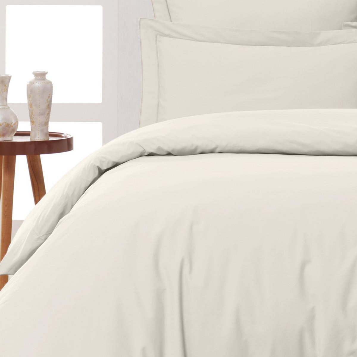 Sensei Maison Lot de 2 taies d'oreiller en percale de coton SOFT PERCALE
