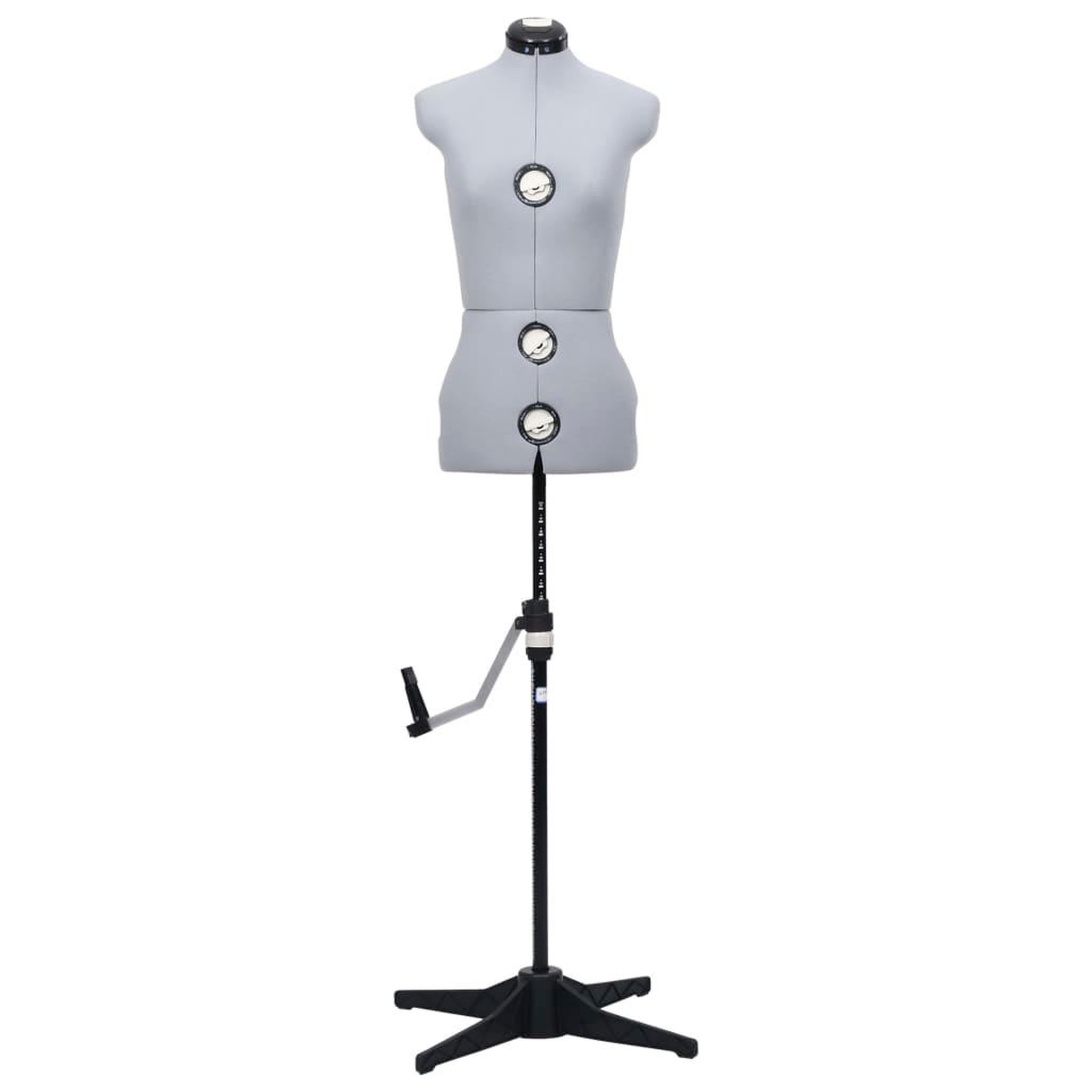 Voir la diapositive 3 : VIDAXL Mannequin de robe ajustable pour femme Gris S Taille 33-40