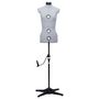 Voir la diapositive 3 : VIDAXL Mannequin de robe ajustable pour femme Gris S Taille 33-40