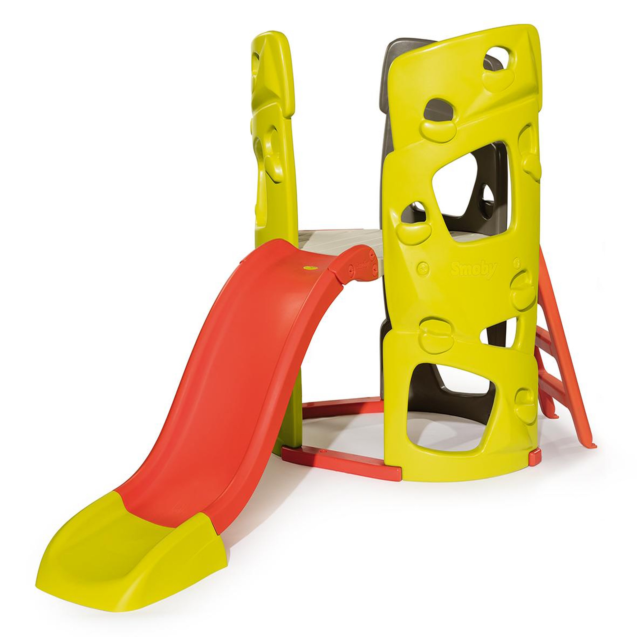 Voir la diapositive 1 : SMOBY Aire de Jeu Tour d'escalade + toboggan