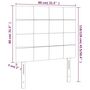 Voir la diapositive 6 : VIDAXL Tetes de lit 2 pcs Gris fonce 80x5x78/88 cm Velours