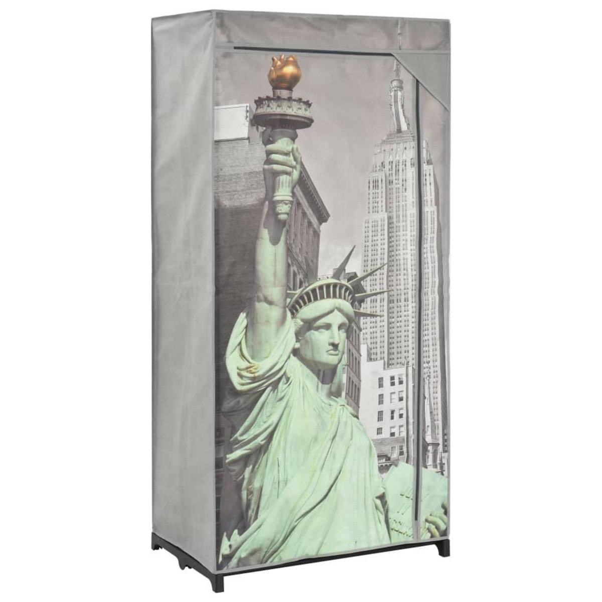 VIDAXL Garde-robe New York 75x45x160 cm Tissu