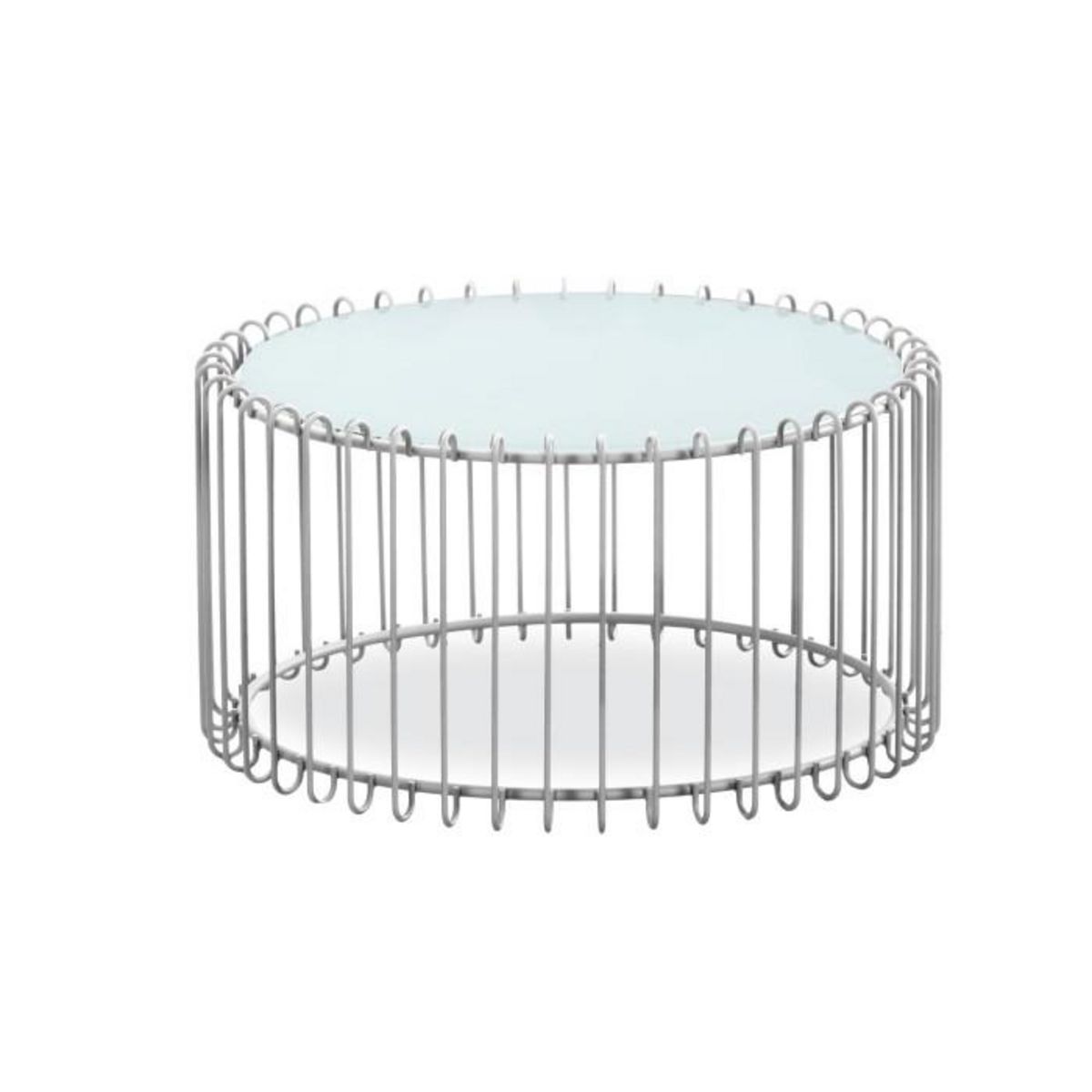 Paris Prix Lot 2 Tables Basses  Universe  85cm Blanc & Gris