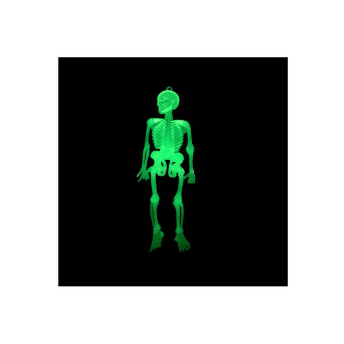 EDM Lot de 10 squelettes d'Halloween EDM - phosphorescents - 71858