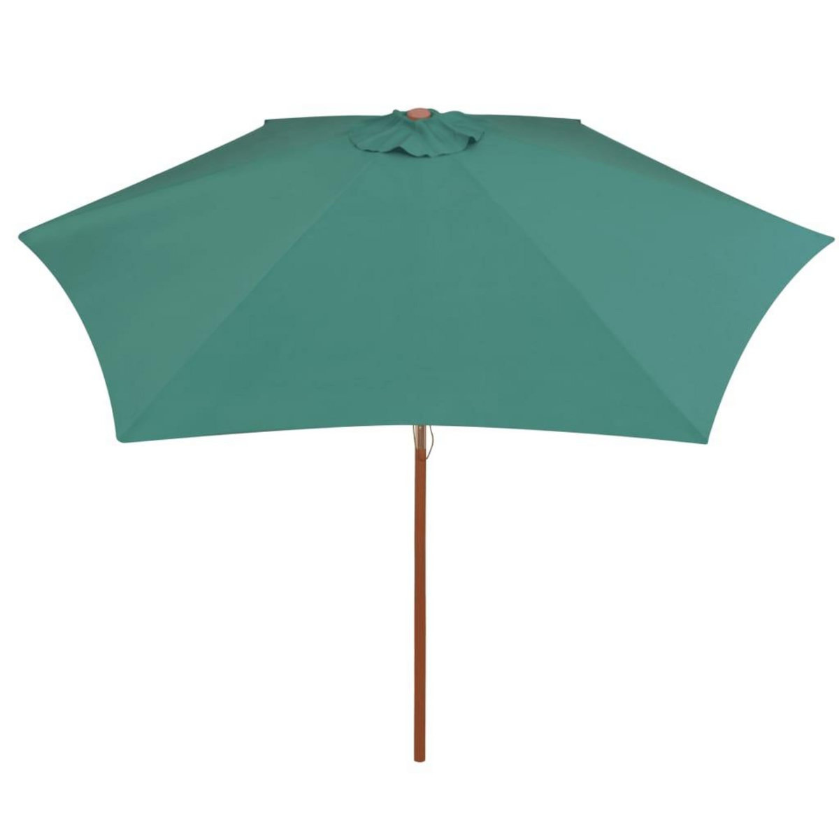 VIDAXL Parasol avec poteau en bois 270 x 270 cm Vert