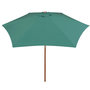 Voir la diapositive 3 : VIDAXL Parasol avec poteau en bois 270 x 270 cm Vert