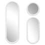 Voir la diapositive 1 : The Home Deco Factory Lot de 3 miroirs ronds et ovales - Blanc