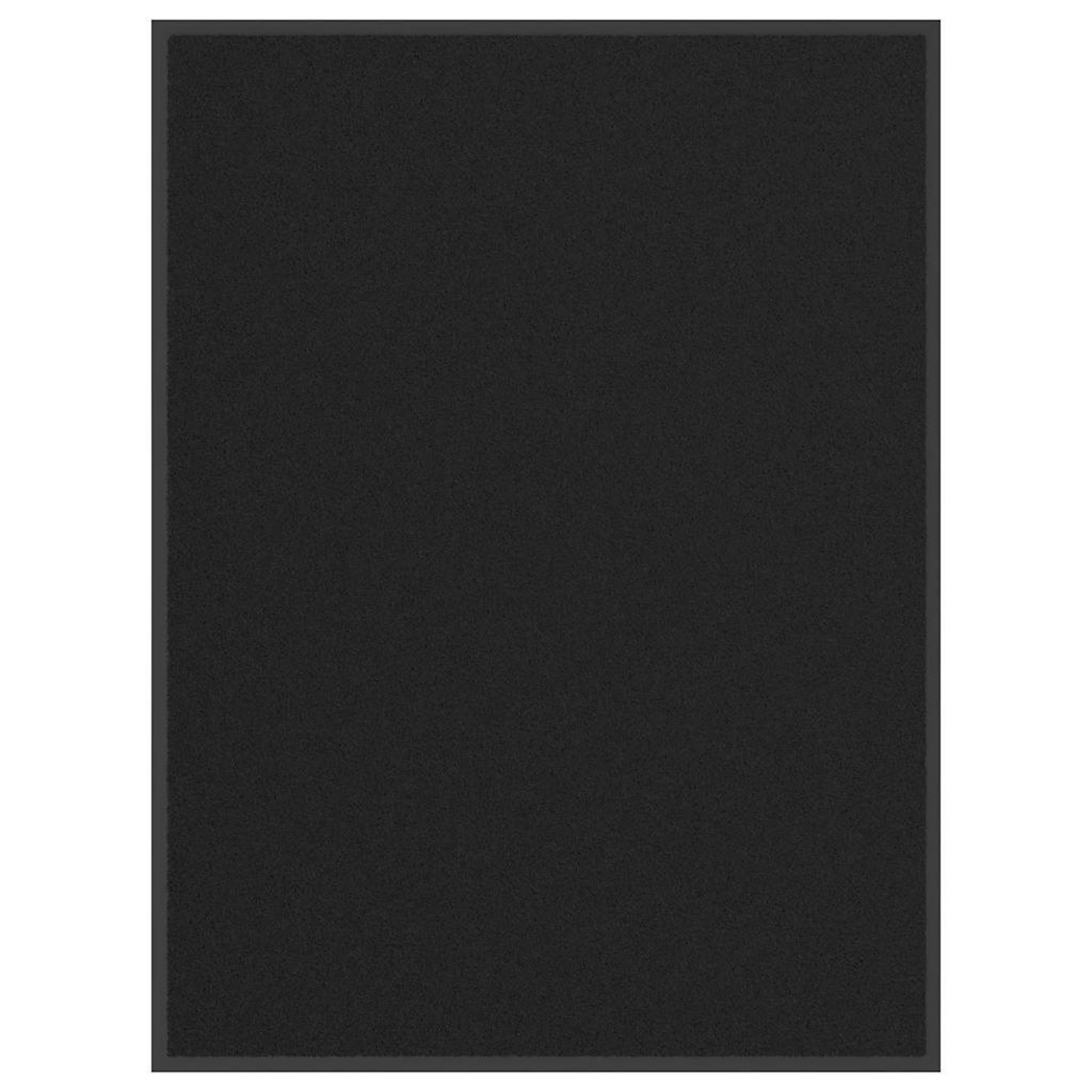 VIDAXL Paillasson noir 90x120 cm