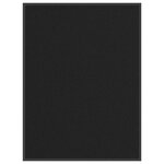 VIDAXL Paillasson noir 90x120 cm