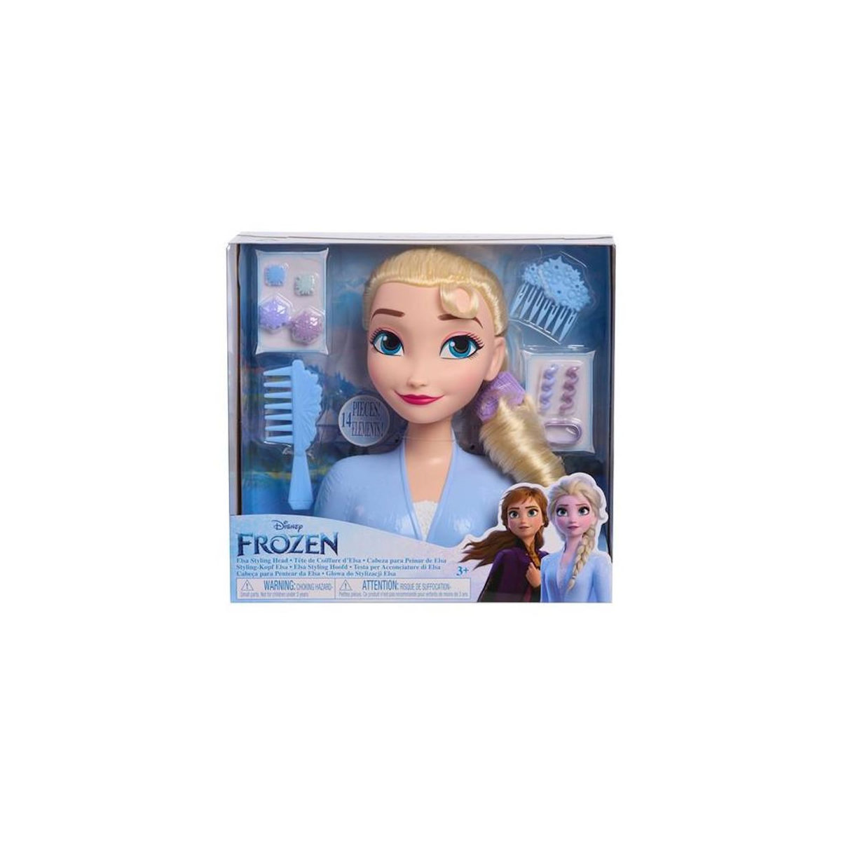 Mondo Poupée Disney La Reine des Neiges Elsa Tête à coiffer