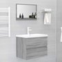Voir la diapositive 5 : VIDAXL Miroir de bain Sonoma gris 60x10,5x37 cm Bois d ingénierie