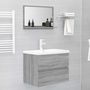 Voir la diapositive 5 : VIDAXL Miroir de bain Sonoma gris 60x10,5x37 cm Bois d ingénierie