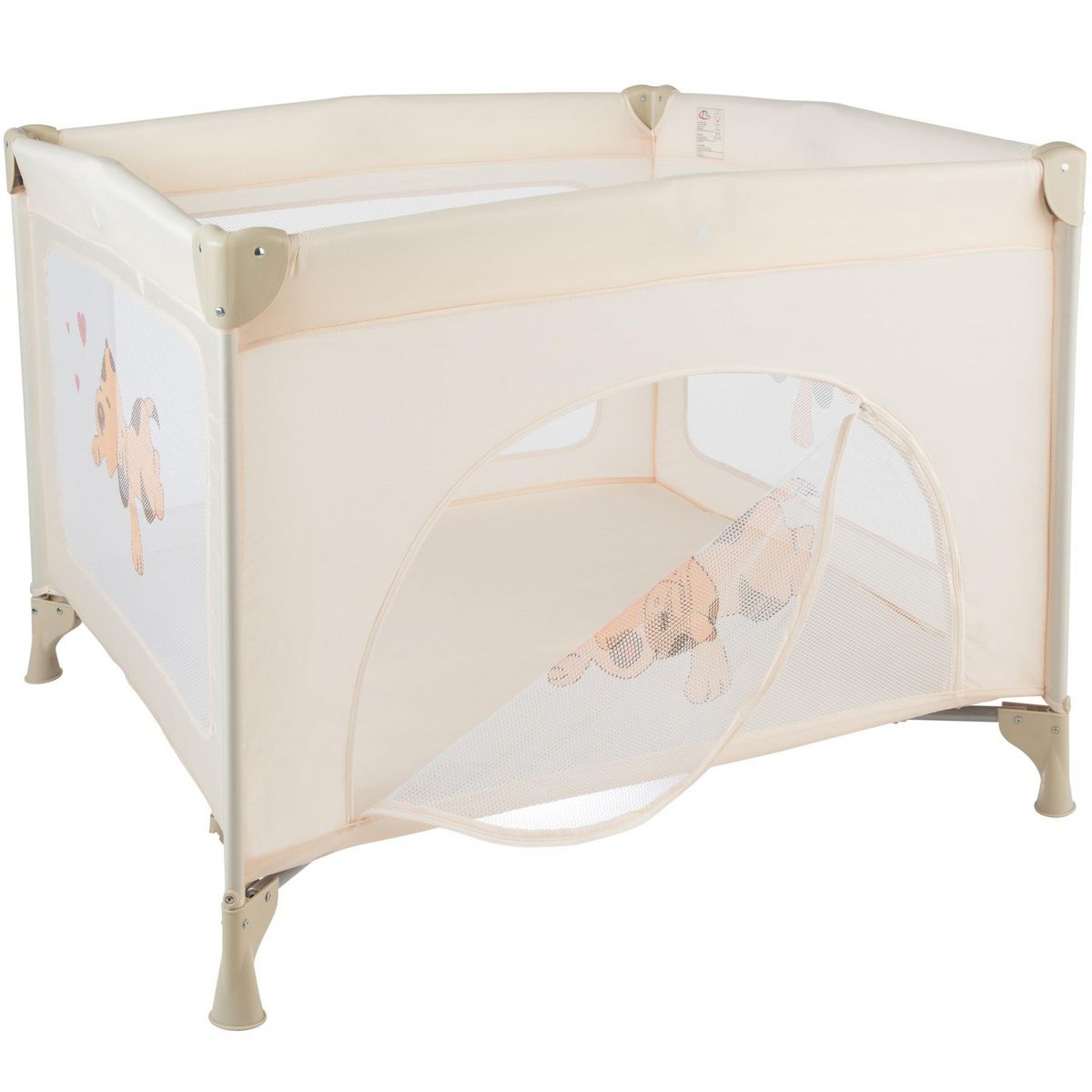 tectake Parc Bébé, Lit de voyage Pliant Tommy Junior 105x105x78cm