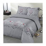 Voir la diapositive 1 : VISION VISION - Parure de lit Love - 100% coton - 1 housse de couette 200 x 200 cm + 2 taies d'oreiller 65 x 65 cm - Gris