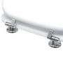 Voir la diapositive 3 : FIVE Abattant WC en Bois  Luxe  43cm Blanc