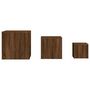 Voir la diapositive 4 : VIDAXL Tables d'appoint 3 pcs Chene marron Bois d'ingenierie