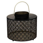 ATMOSPHERA Lanterne en Métal Ajouré  Palm  25cm Noir