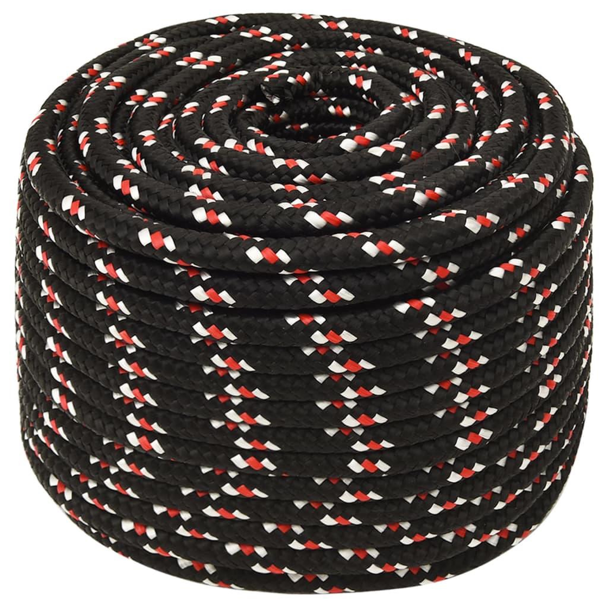 Voir la diapositive 2 : VIDAXL Corde de bateau Noir 12 mm 25 m Polypropylene