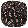 Voir la diapositive 2 : VIDAXL Corde de bateau Noir 12 mm 25 m Polypropylene
