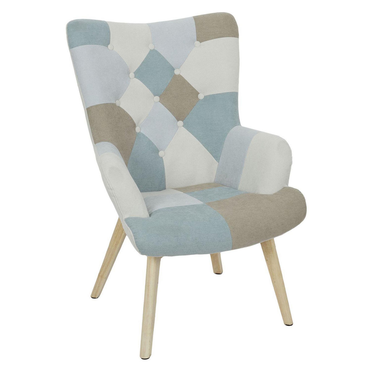 TOILINUX Fauteuil Helsinki Patchwork