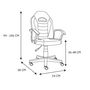Voir la diapositive 6 : Paris Prix Chaise de Bureau  Racer Gamer  94-106cm Noir