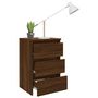 Voir la diapositive 3 : VIDAXL Tables de chevet 2pcs Chêne marron 40x35x62,5cm Bois ingénierie