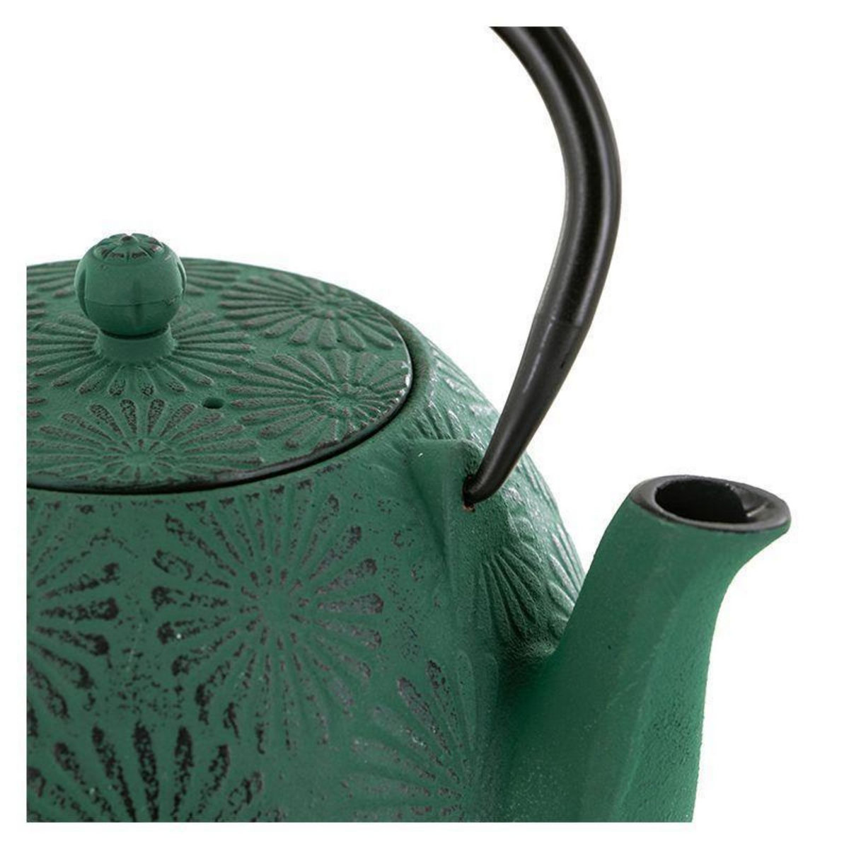 Aromandise Théière en fonte Hanami vert émeraude - 1,2 L